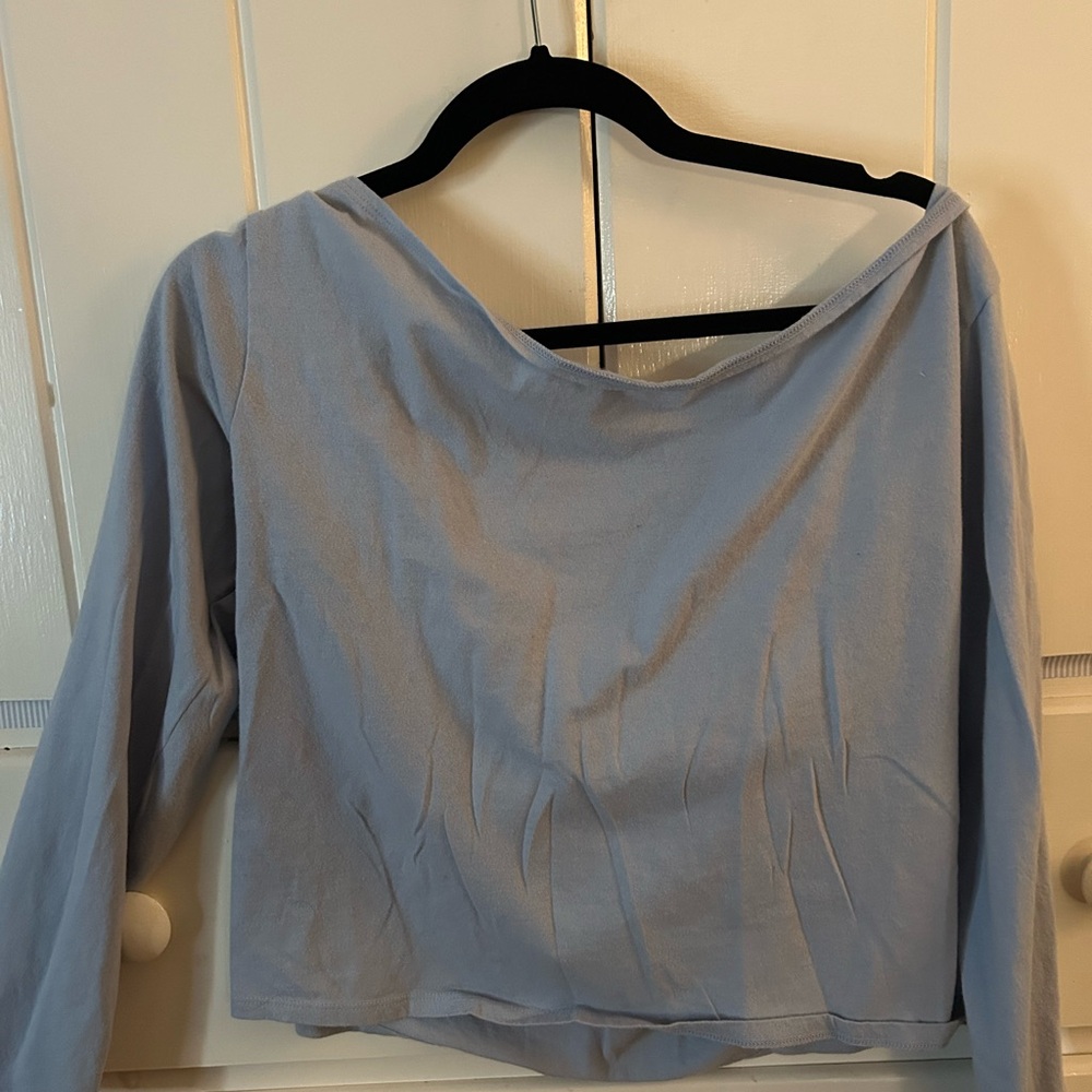 Hollister Soft Blue Long Sleeve Tee